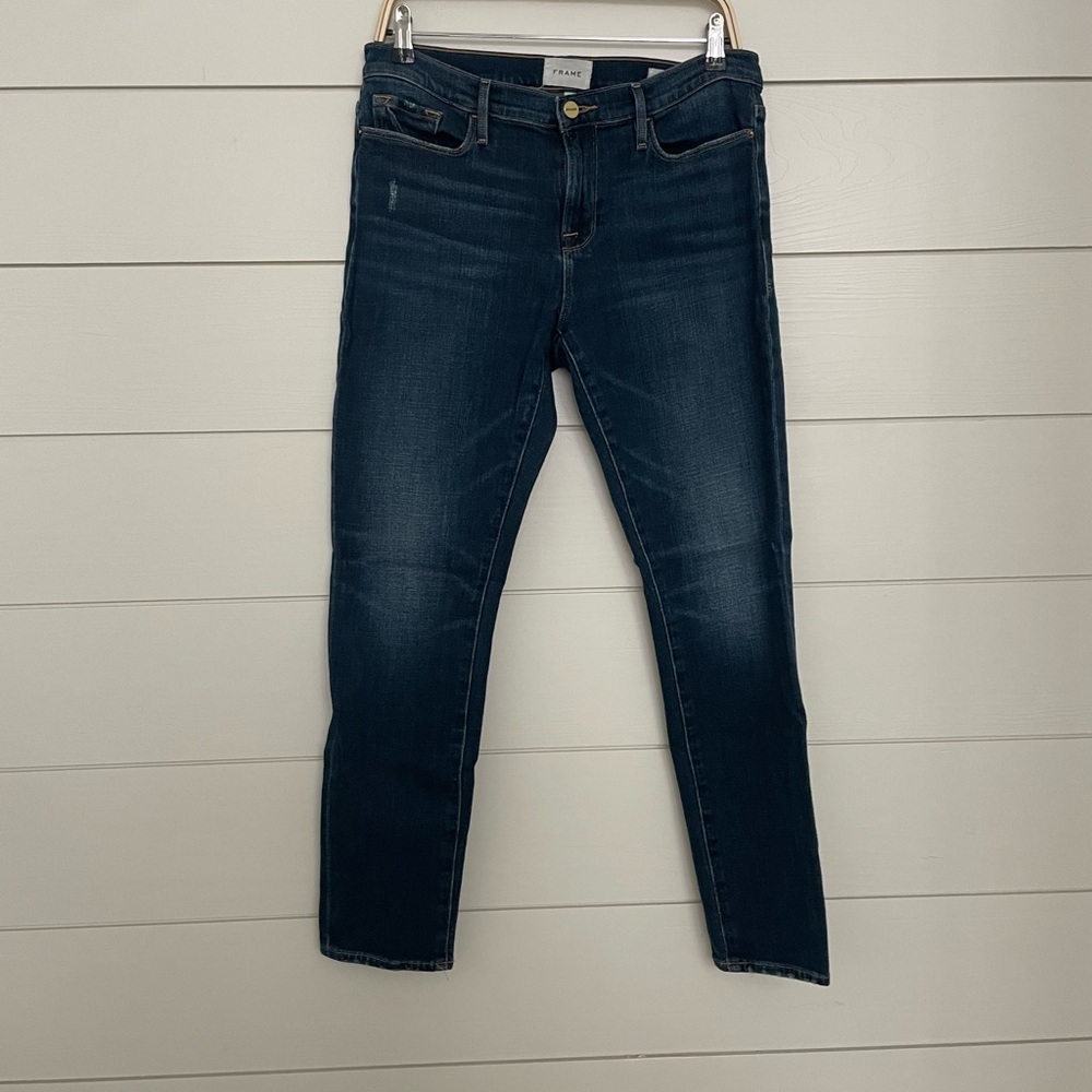 Frame Denim Le Garçon Mid-rise straight fit jeans, size 29, excellent condition.